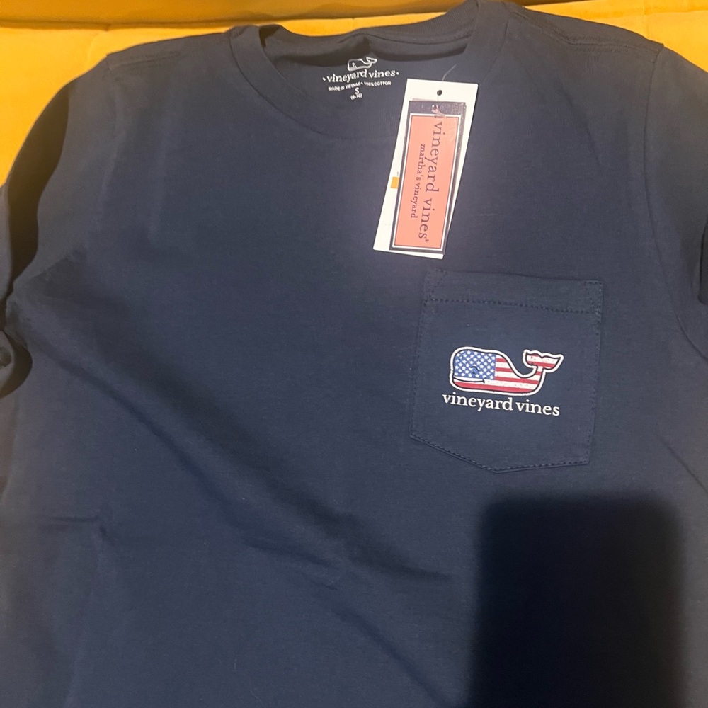 Vineyard Vines Navy Blue Kids Short Sleeve Tee